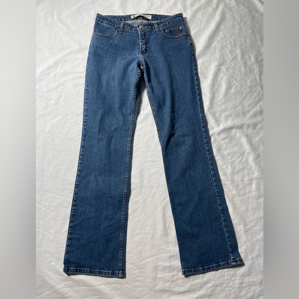 Harley-Davidson Blue denim Jeans Bootcut Women size 8L